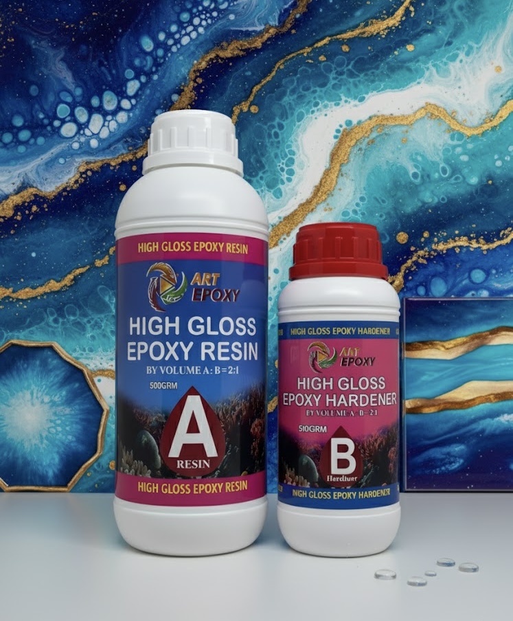 artepoxy 2:1 high gloss transparent epoxy resin – casting formula