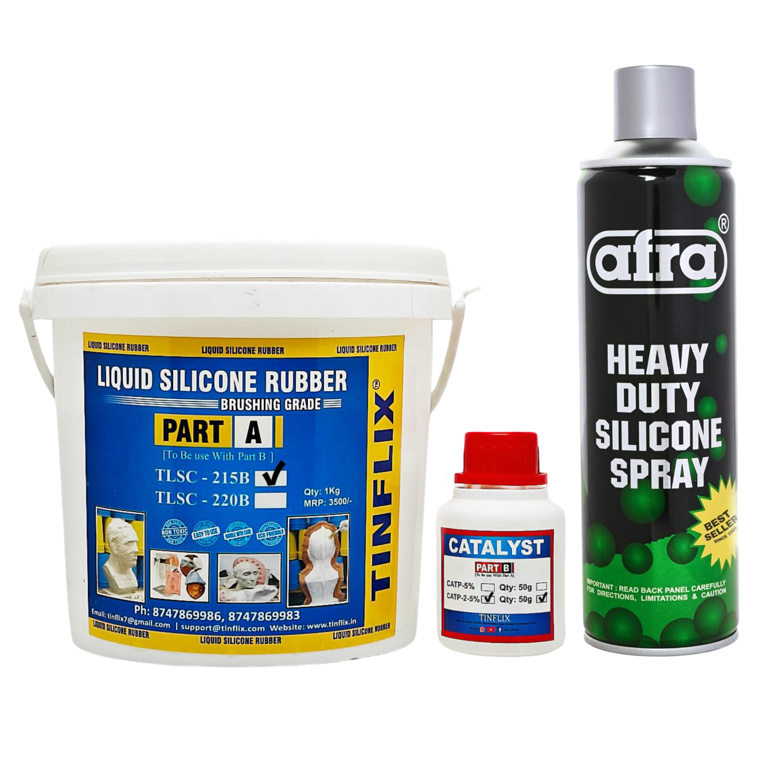 IMG_5322 Liquid Silicone Rubber for Mould Making – Brushable RTV Silicone Kit with Catalyst & Silicone Spray